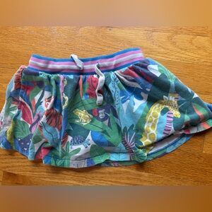 Mini Boden Skirts with built in shorts Colorful Jungle Print an fruit